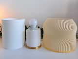 Lava — Lampe translucente Crème / Blanc — Édition Or Collection My Sweet Elsye