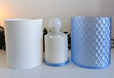 Velvet  — Lampe translucente Bleu Ciel / Blanc Collection My Sweet Elsye