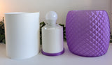 Kyoto  — Lampe translucente Violet / Blanc Collection My Sweet Elsye