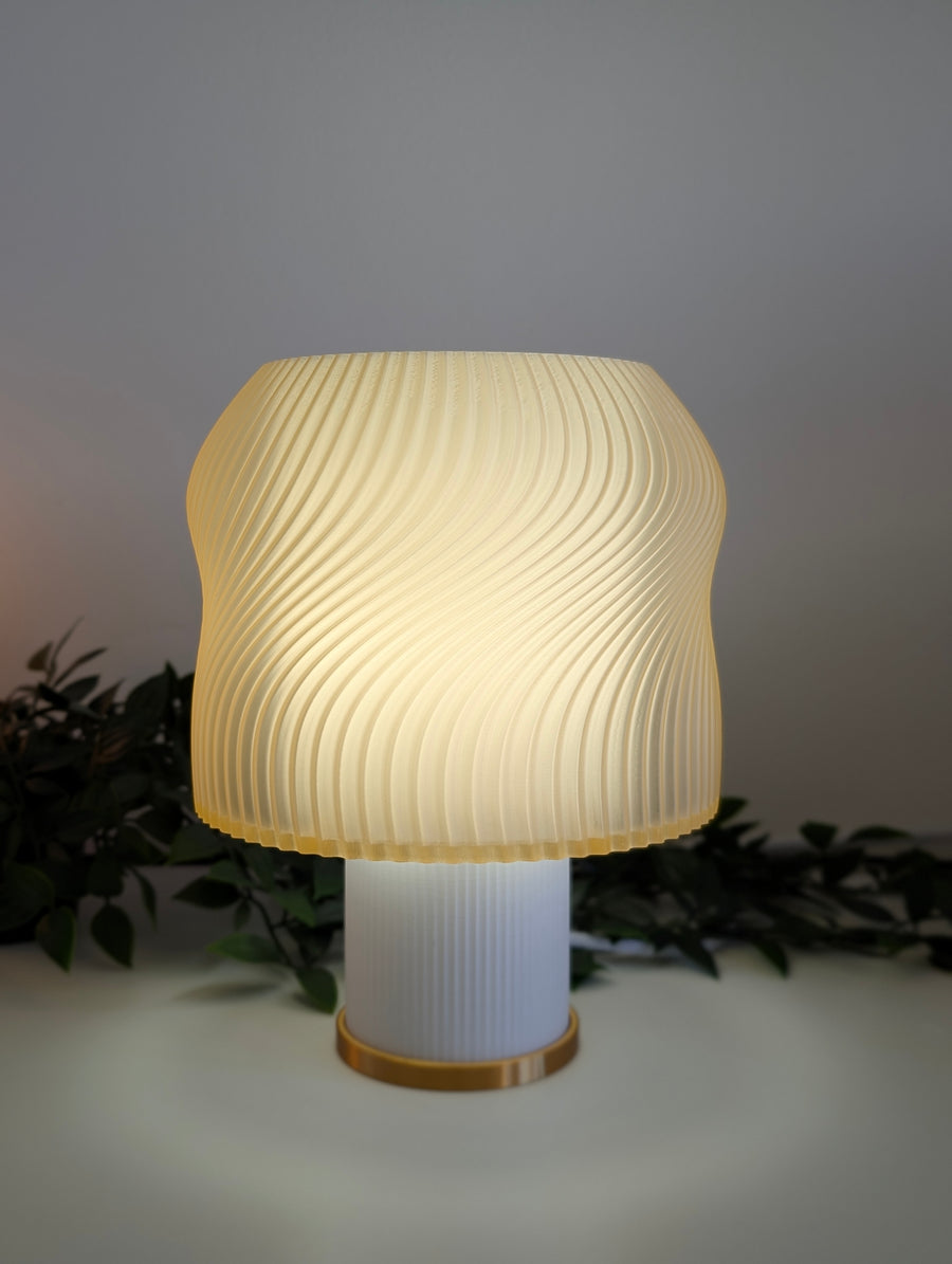 Lava — Lampe translucente Crème / Blanc — Édition Or Collection My Sweet Elsye