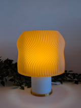 Lava — Lampe translucente Crème / Orange — Édition Or Collection My Sweet Elsye