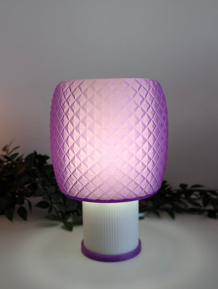 Kyoto  — Lampe translucente Violet / Blanc Collection My Sweet Elsye