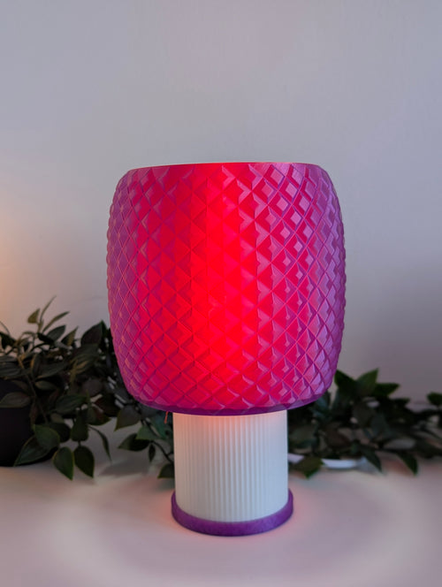 Kyoto — Lampe translucente Violet / Rouge Collection My Sweet Elsye