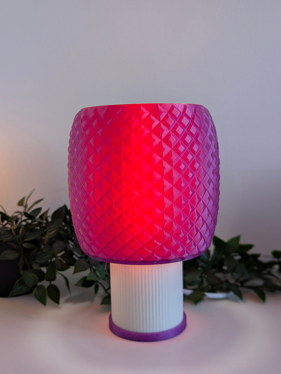 Kyoto — Lampe translucente Violet / Rouge Collection My Sweet Elsye
