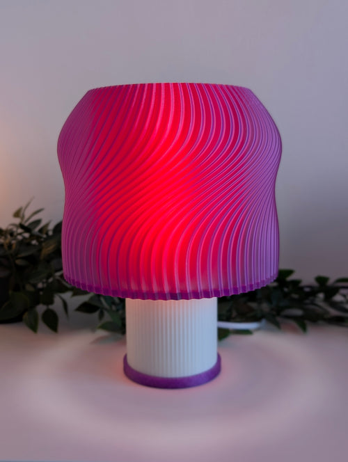 Lava — Lampe translucente Violet / Rouge Collection My Sweet Elsye