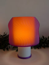 Lava — Lampe translucente Violet / Orange Collection My Sweet Elsye