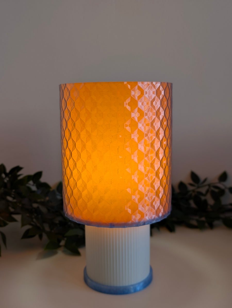 Velvet  — Lampe translucente Bleu Ciel / Orange Collection My Sweet Elsye