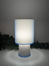 Velvet  — Lampe translucente Bleu Ciel / Blanc Collection My Sweet Elsye