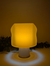 Lava — Lampe translucente Crème / Orange — Édition Or Collection My Sweet Elsye