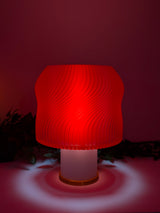 Lava — Lampe translucente Crème / Rouge — Édition Or Collection My Sweet Elsye