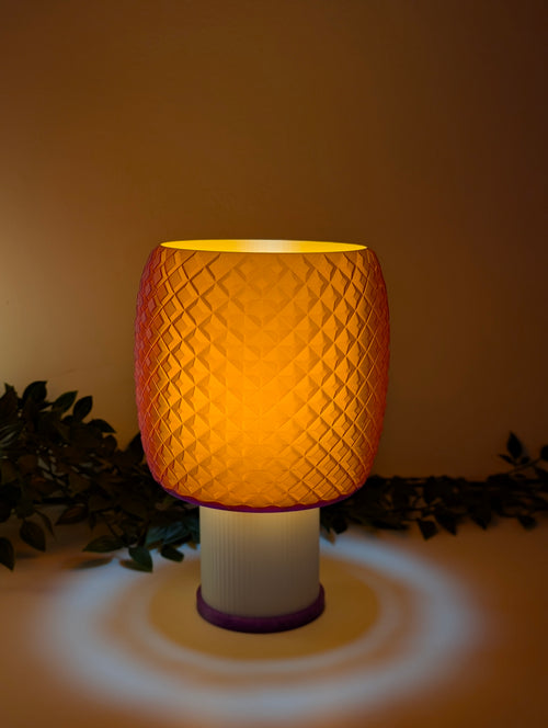 Kyoto  — Lampe translucente Violet / Orange Collection My Sweet Elsye
