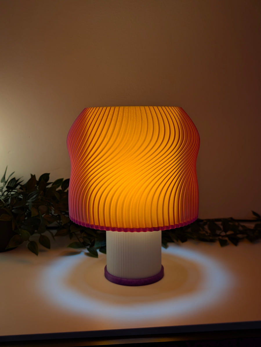 Lava — Lampe translucente Violet / Orange Collection My Sweet Elsye