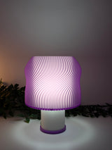 Lava — Lampe translucente Violet / Blanc Collection My Sweet Elsye