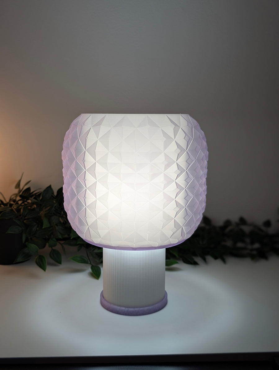Opale — Lampe translucente Lavande / Blanc Collection My Sweet Elsye