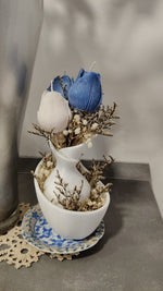 Vase double design moderne — Élégance sculpturale